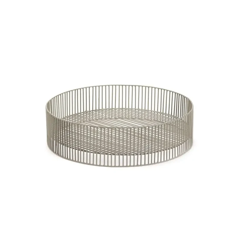 Serax Metal Sculptures Turn low basket grey