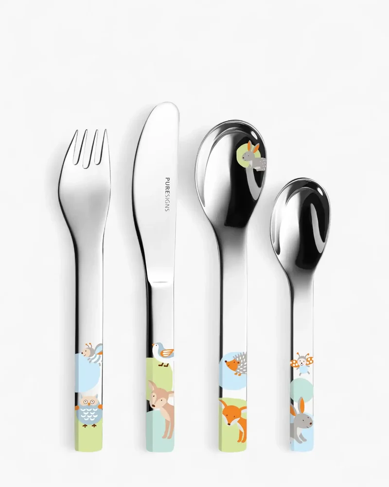 Puresigns Woody set 4 pieces children's cutlery