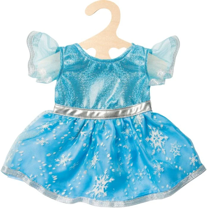 Puppen-Kleid Eisprinzessin, Gr. 35-45 cm