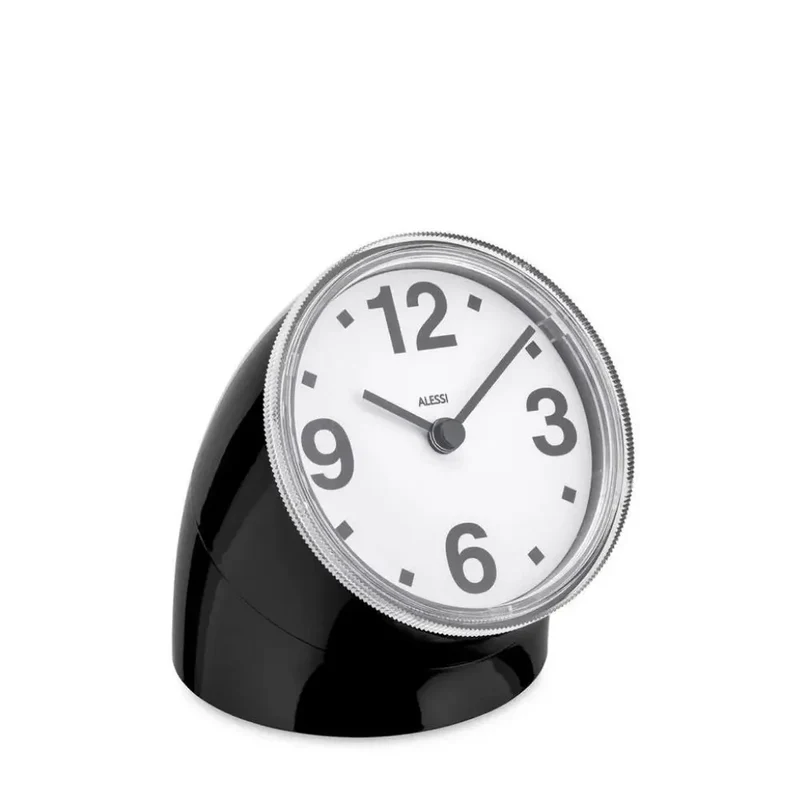 Alessi Cronotime desk clock black