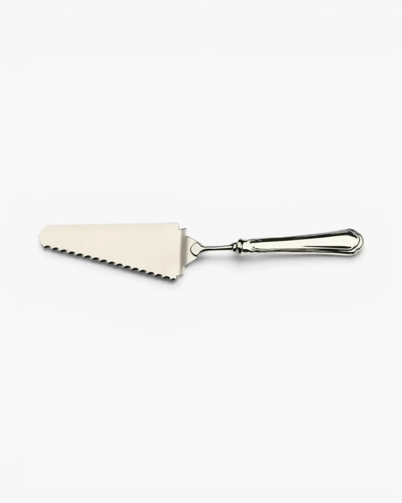 Broggi Serbelloni serrated cake shovel silver plated nickel