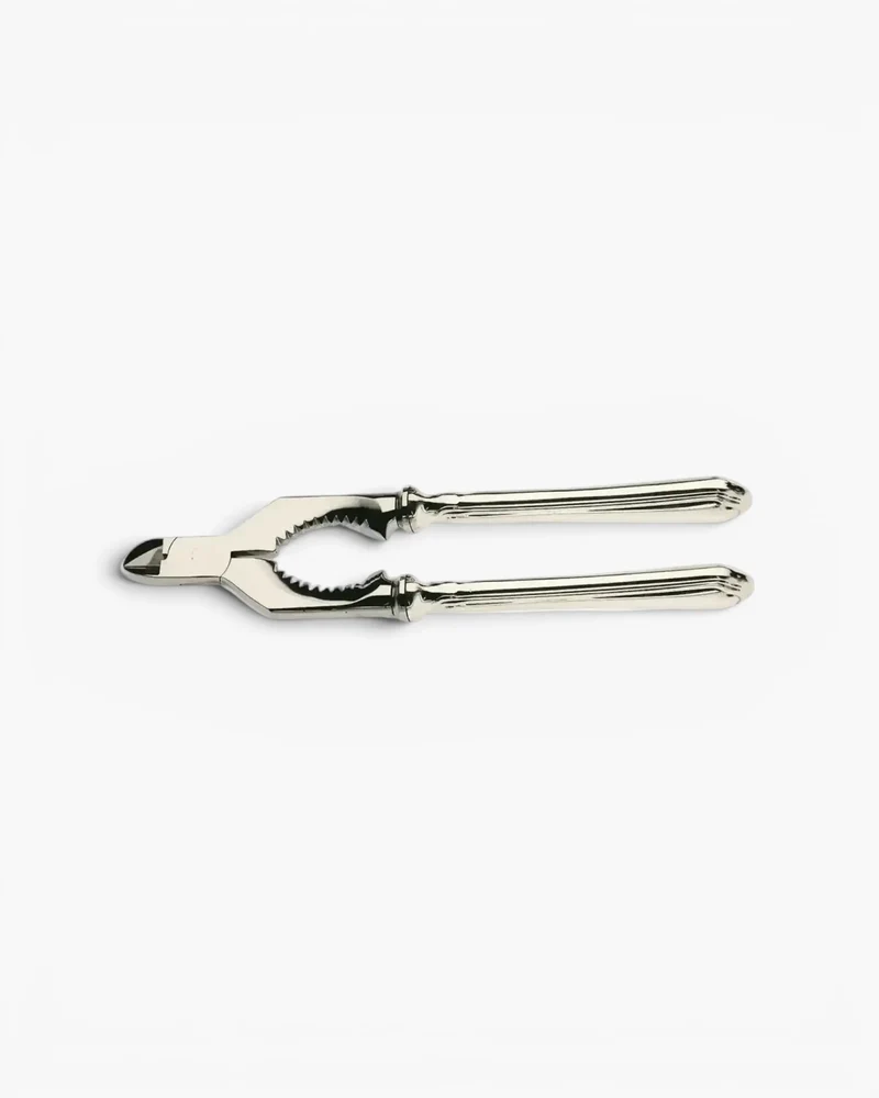 Broggi Serbelloni champagne tongs silver plated nickel
