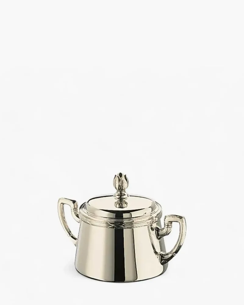 Broggi Rubans sugar bowl silver plated nickel