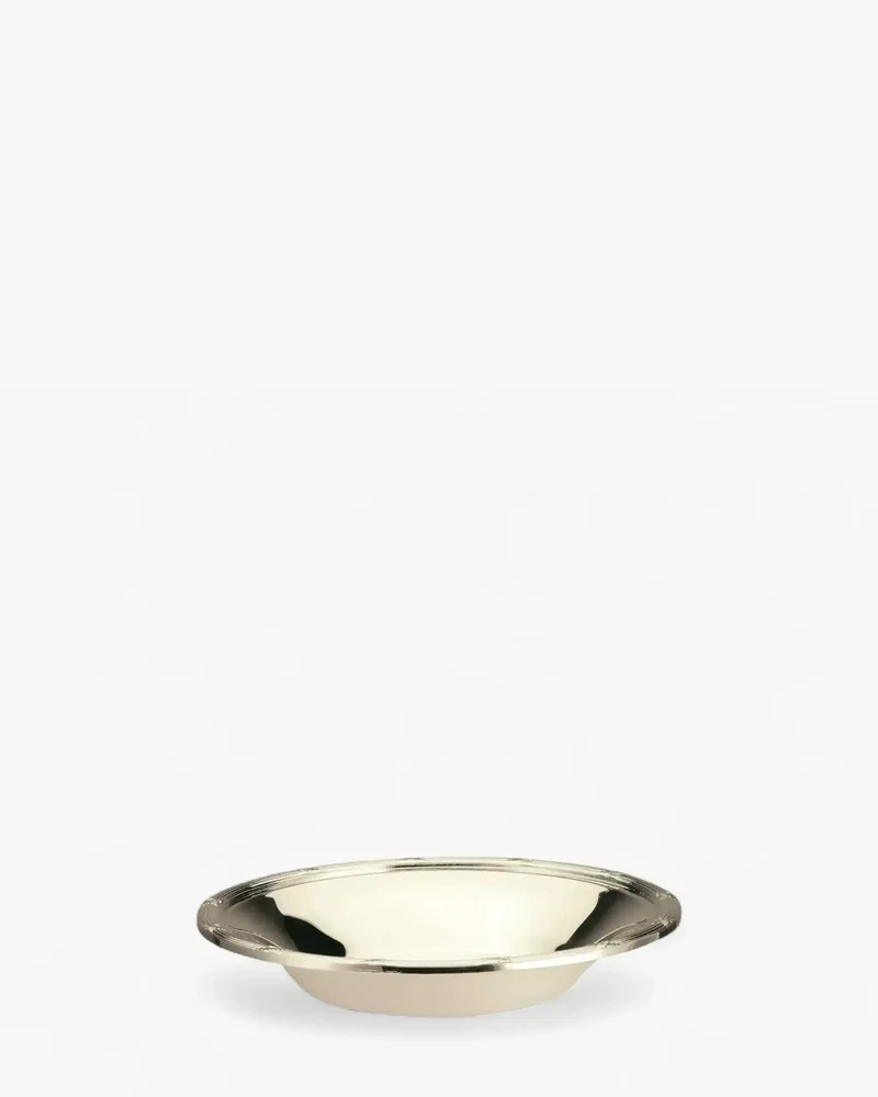 Broggi Rubans fruit bowl diam. 22 cm. silver plated nickel