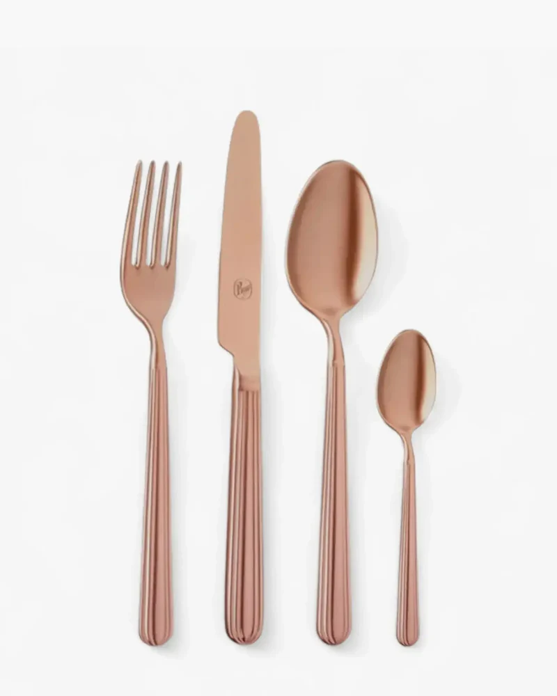 Broggi Metropolitan Polvere di Luna Copper 24-piece cutlery set