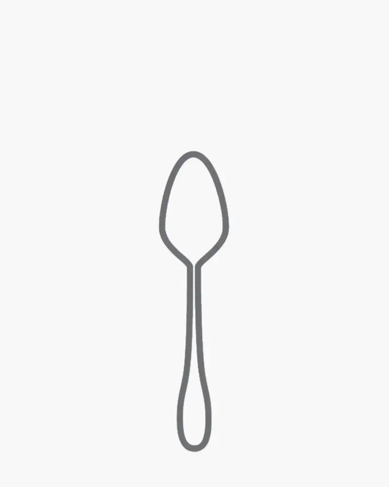 Broggi Gaia moka spoon polished steel