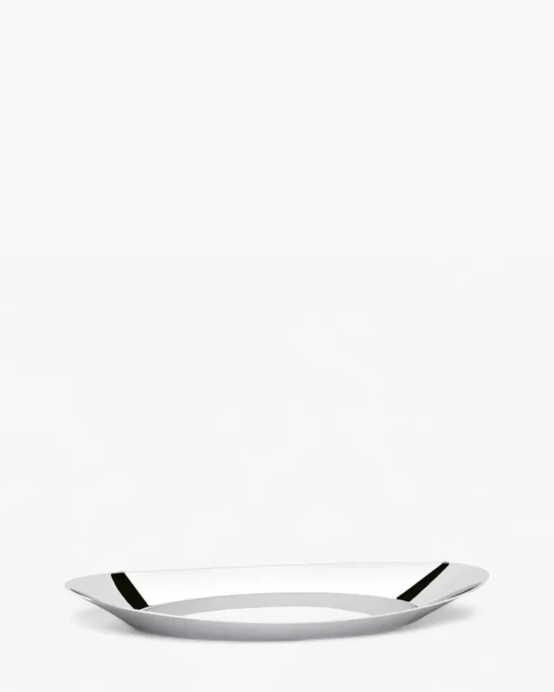 Broggi Zeta bread basket polished steel