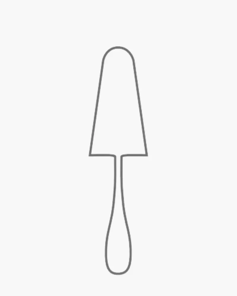 Broggi Gaia Cake Server polished steel
