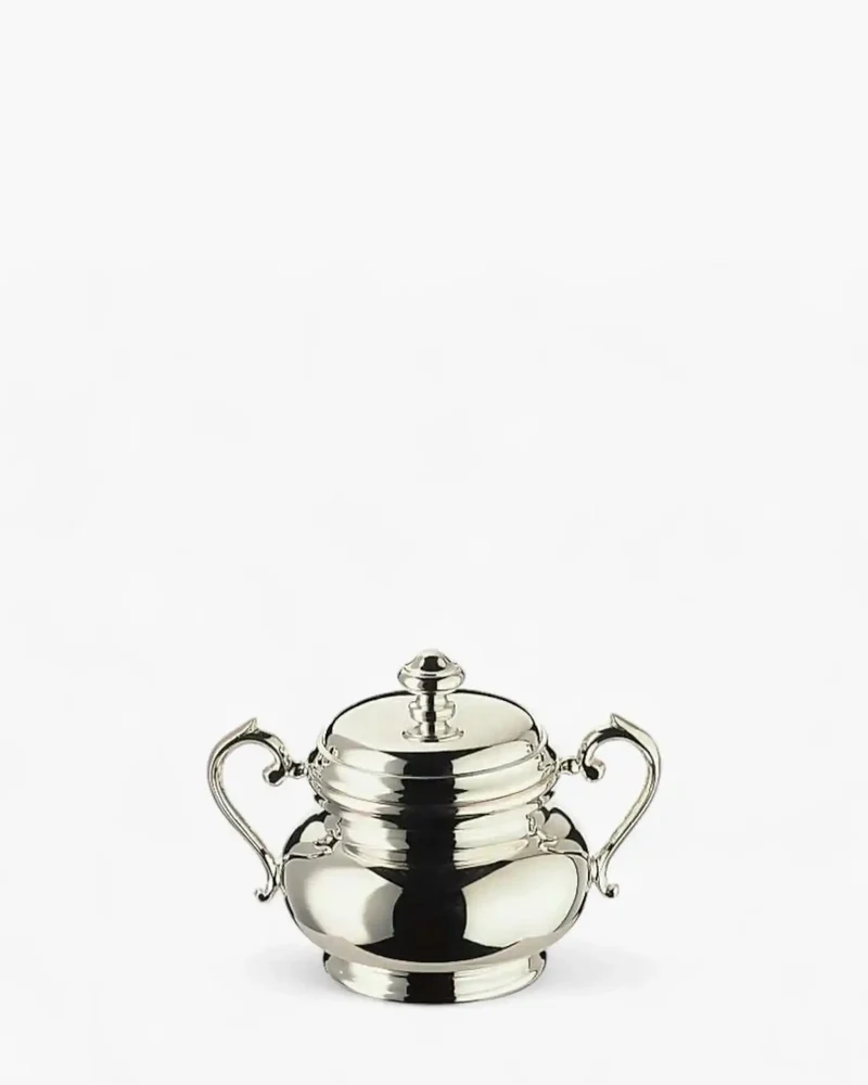 Broggi Ambasciata sugar bowl 200 gr. - 7.05 oz silver plated nickel
