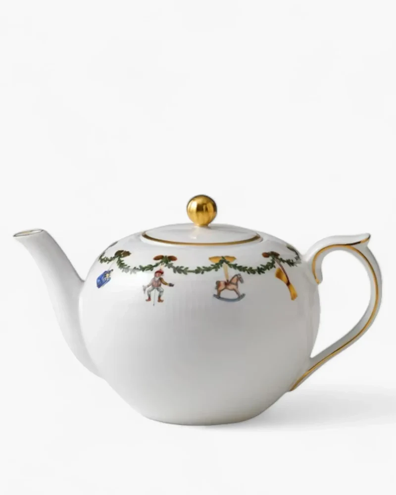 Royal Copenhagen Star Fluted Christmas teapot 140 cl - 47.34 oz