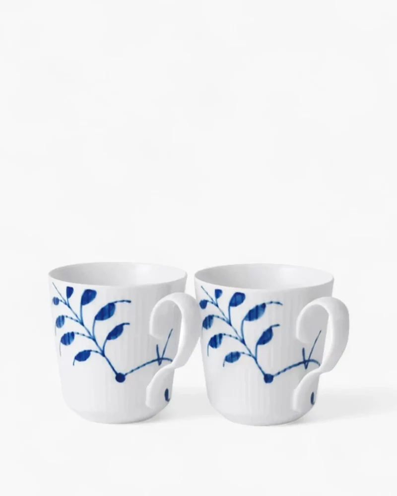 Royal Copenhagen Fluted Mega set 2 cups