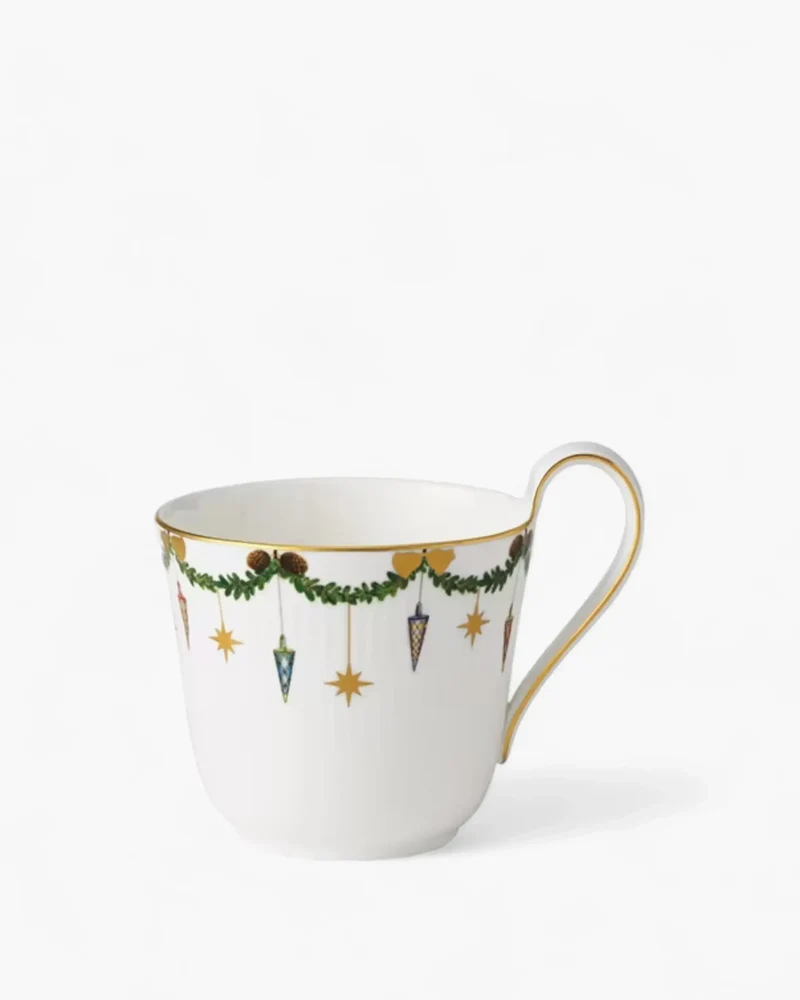 Royal Copenhagen Star Fluted Christmas high handle cup 33 cl - 11.16 oz