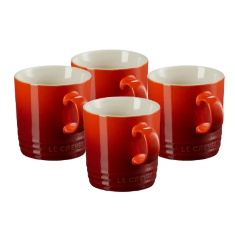 Le Creuset Stoneware set of 4 mugs