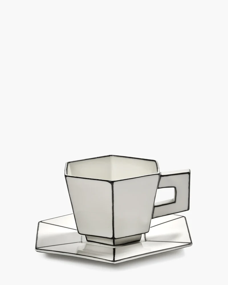 Serax Carte Blanche cappuccino cup with saucer
