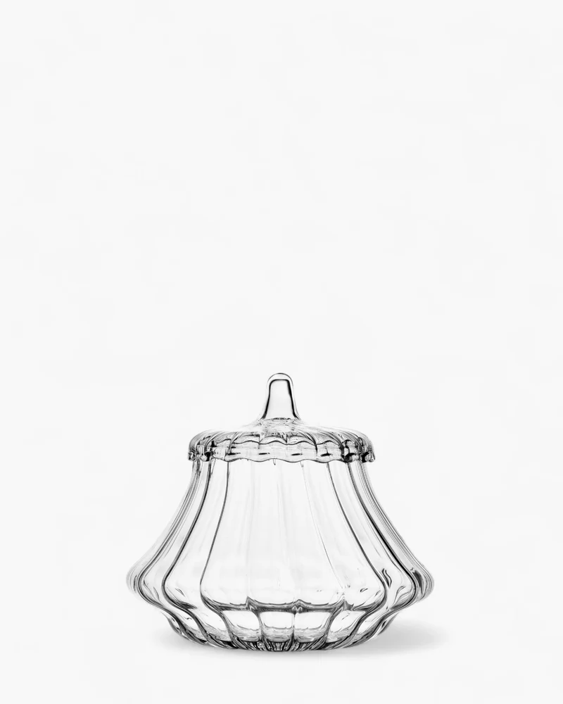 Ichendorf Folk glass sugarpot