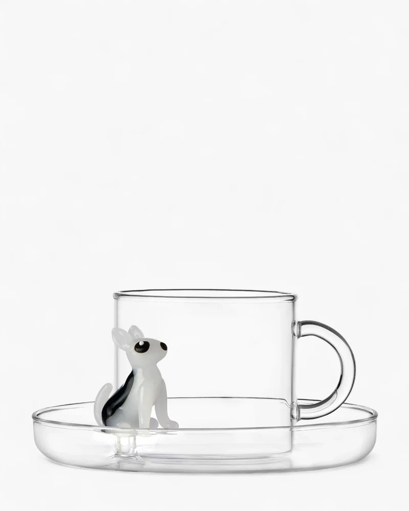 Ichendorf Dogs tea cup with saucer
