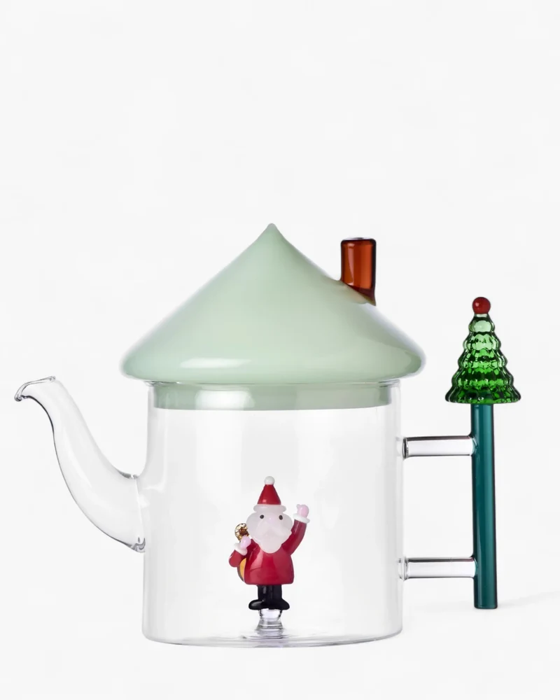Ichendorf Christmas Tales teapot Santa Claus with green cap