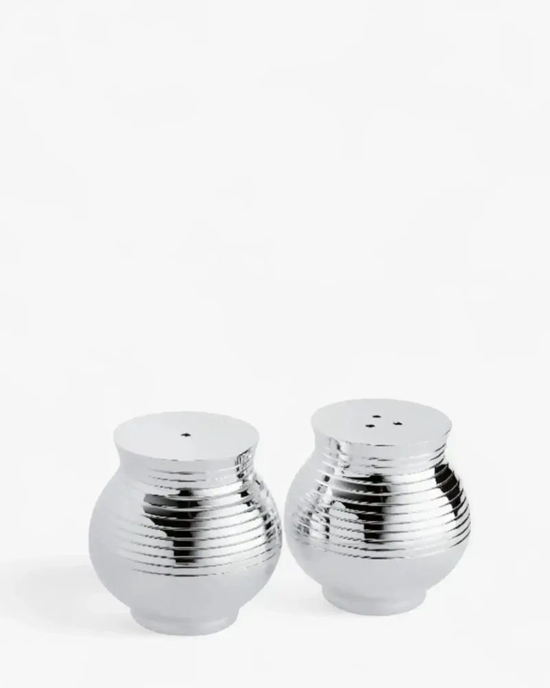 Ercuis Transat salt and pepper shakers silver plated