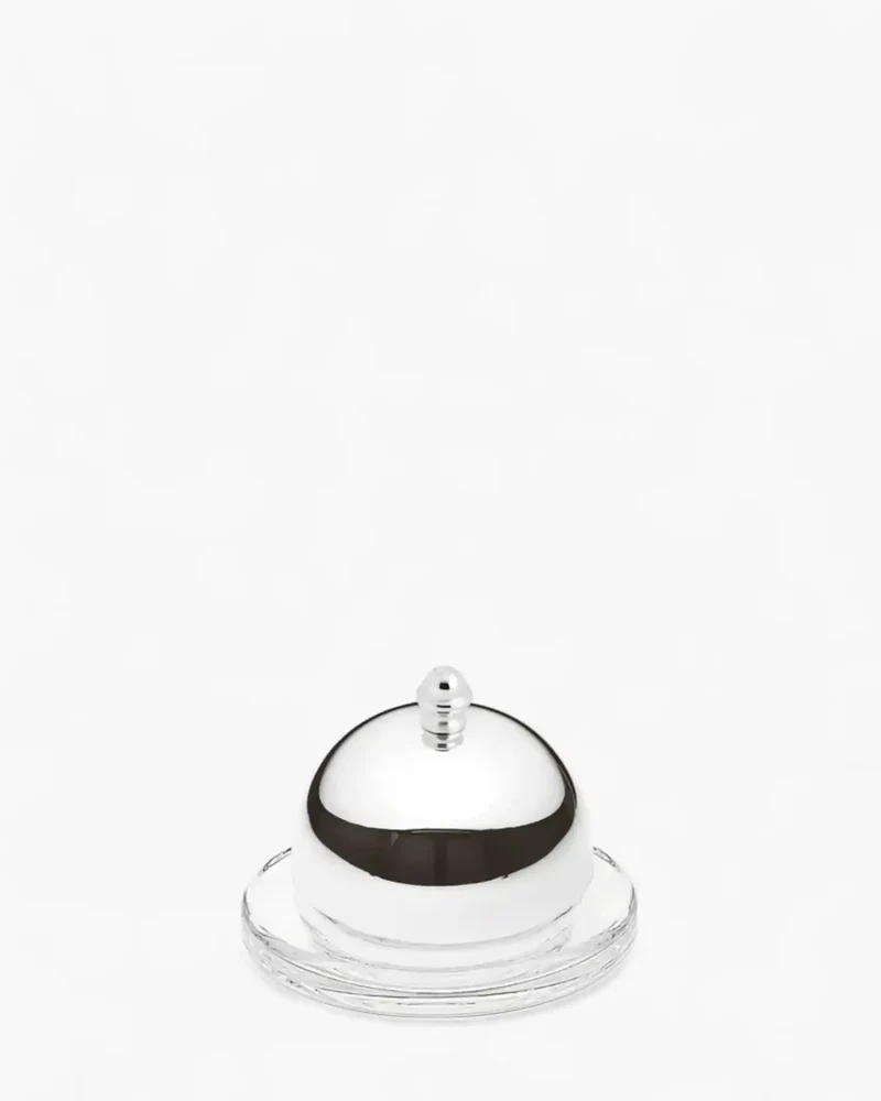 Ercuis Regards butter dish with cover silver plated