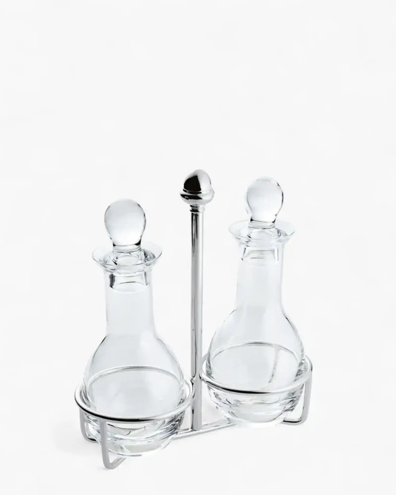 Ercuis Regards oil and vinegar set silver plated