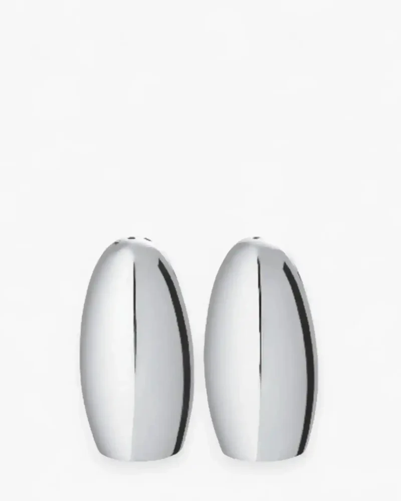 Ercuis Galet salt and pepper shakers silver plated