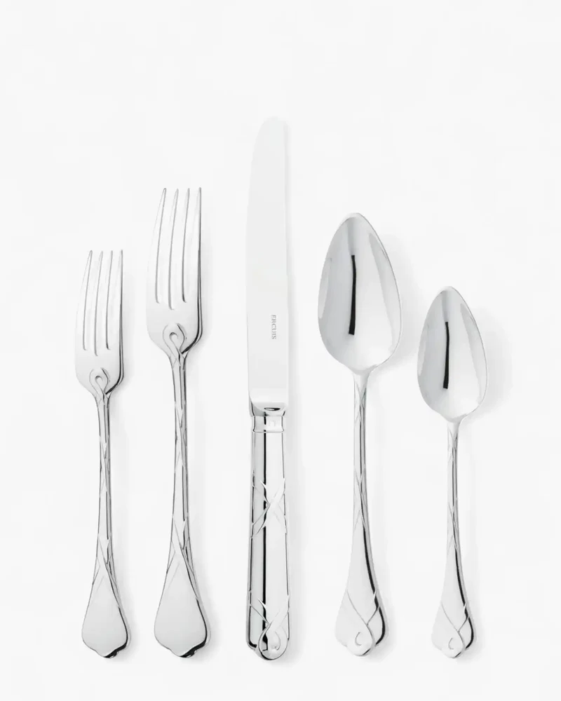 Ercuis Paris 5-piece cutlery set silver plated