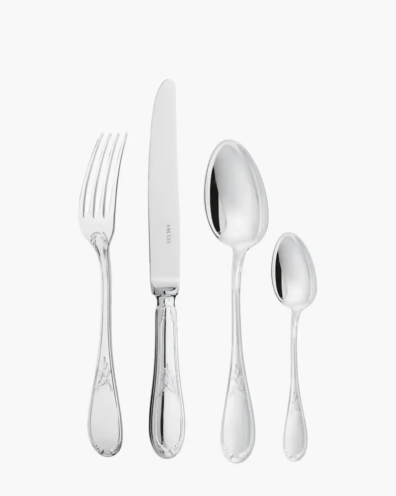 Ercuis Lauriers 24-piece cutlery set silver plated