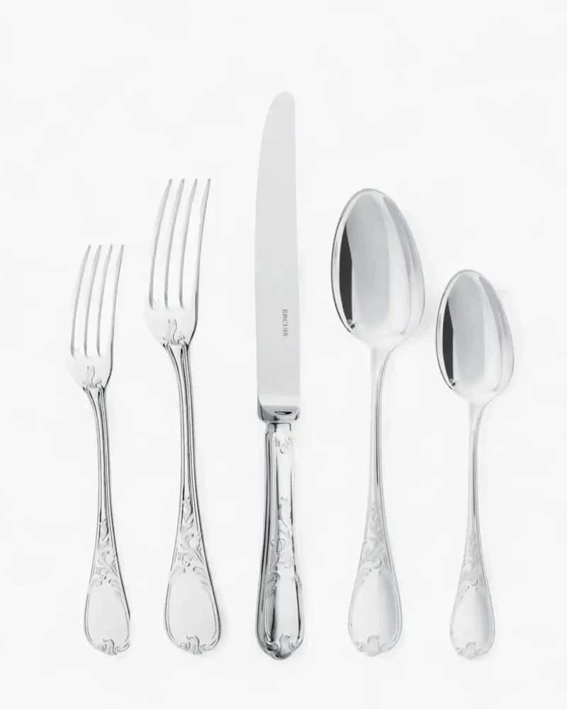 Ercuis Du Barry 5-piece cutlery set silver plated