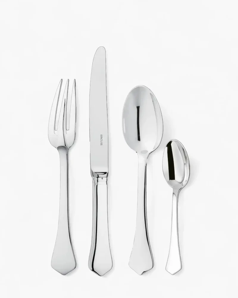 Ercuis Brantôme 24-piece cutlery set silver plated