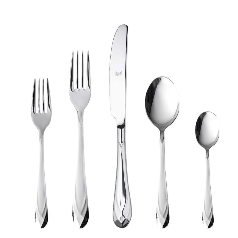 Mepra Diamante 5-piece flatware set stainless steel