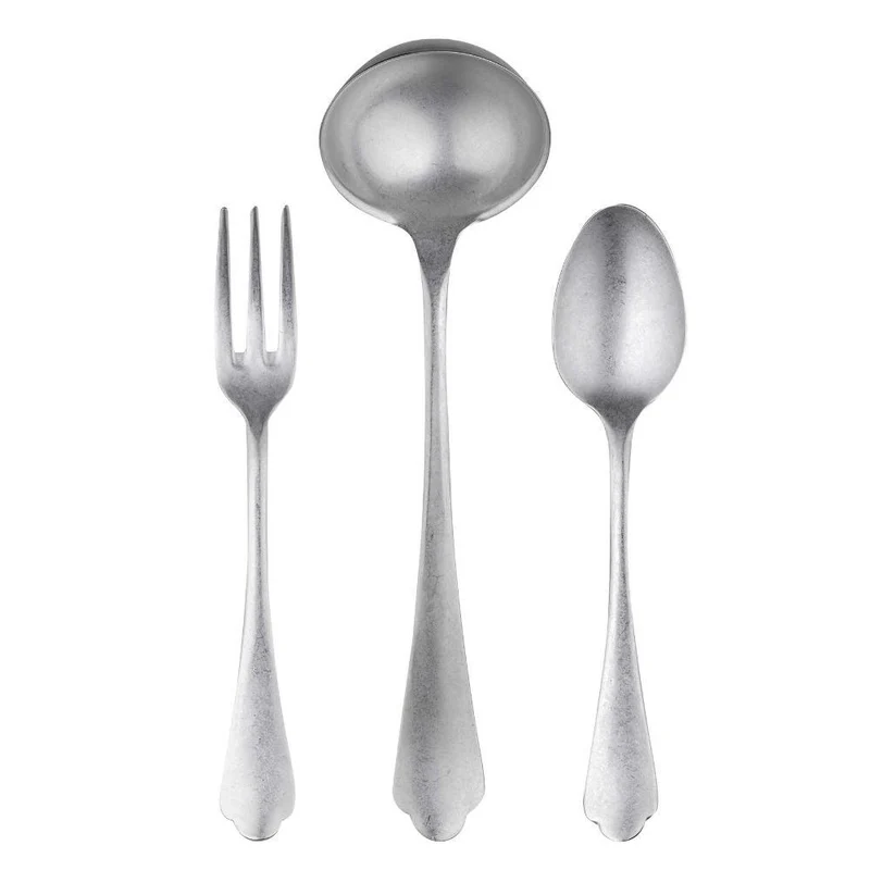Mepra Dolce Vita 3-piece serving set pewter