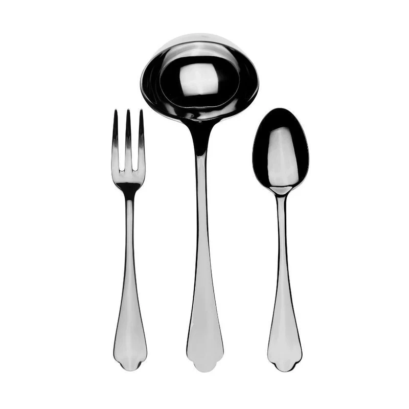 Mepra Dolce Vita 3-piece serving set stainless steel