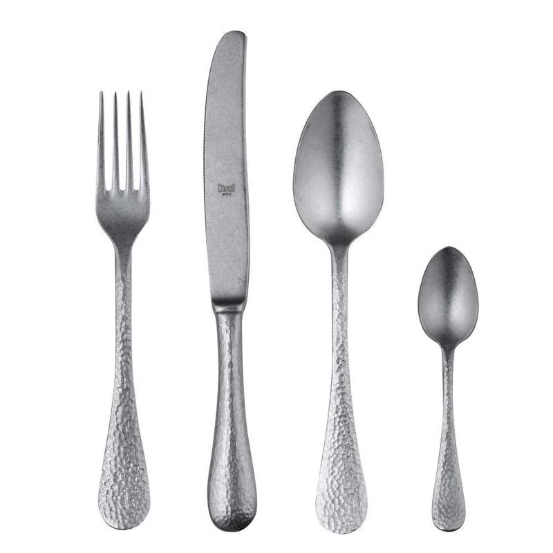 Mepra Epoque 24-piece flatware set pewter