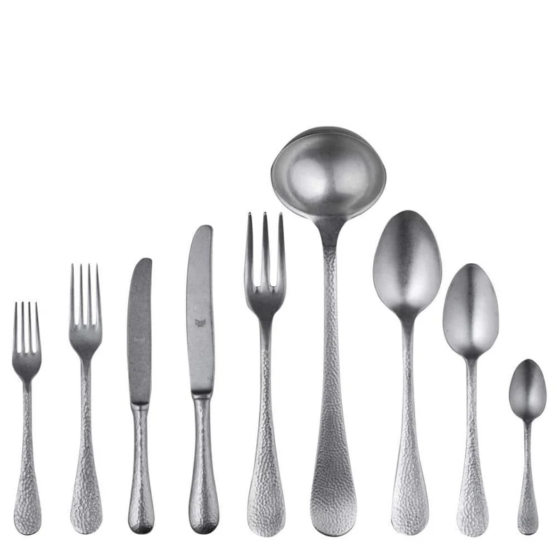 Mepra Epoque 75-piece flatware set pewter