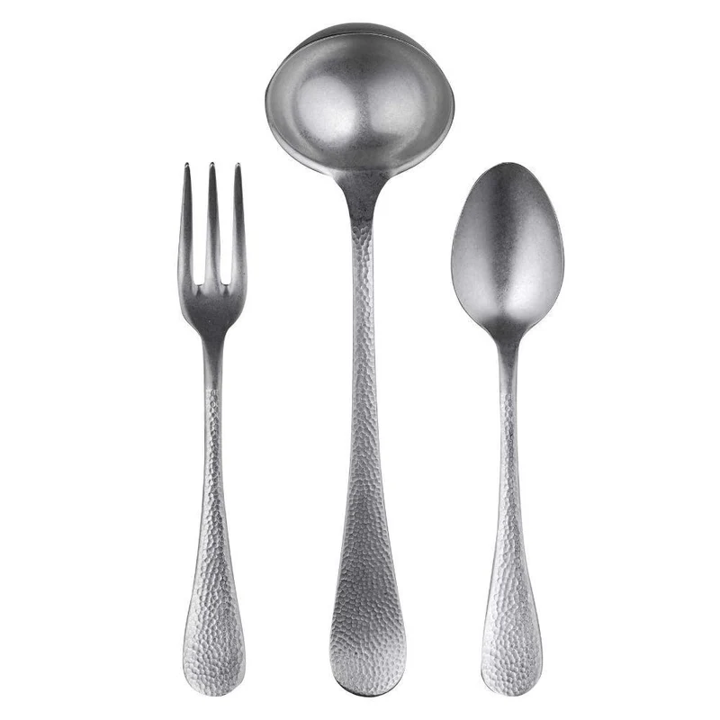 Mepra Epoque 3-piece serving set pewter