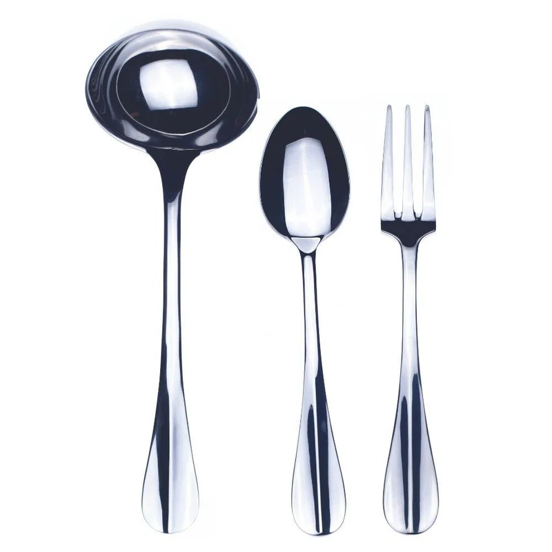 Mepra Roma 3-piece serving set stainless steel