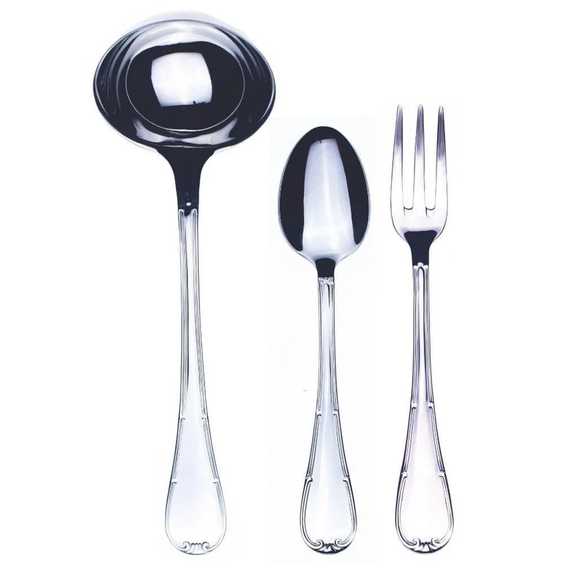 Mepra Raffaello 3-piece serving set stainless steel