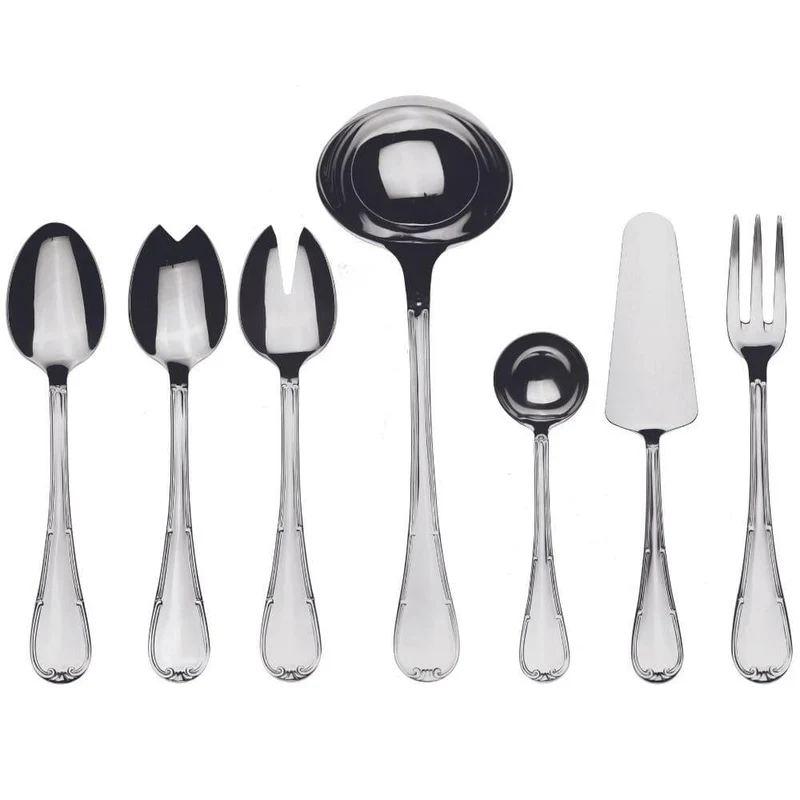 Mepra Raffaello 7-piece full serving set stainless steel