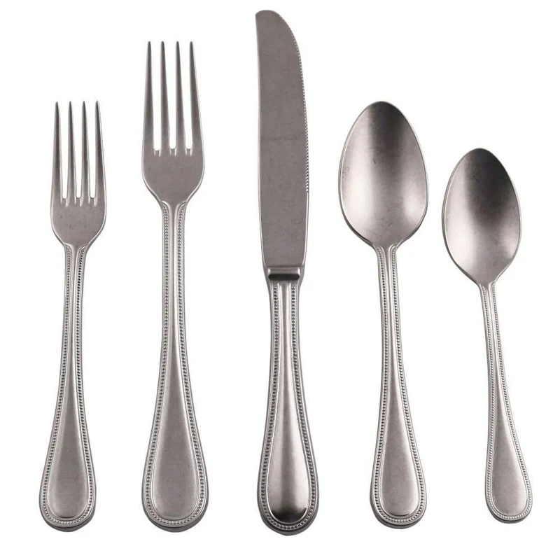 Mepra Perla 20-piece flatware set pewter