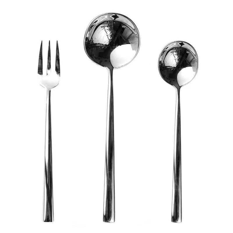 Mepra Movida 3-piece serving set stainless steel