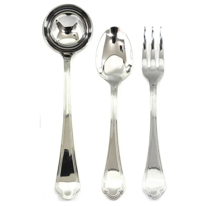 Mepra Leonardo 3-piece serving set stainless steel