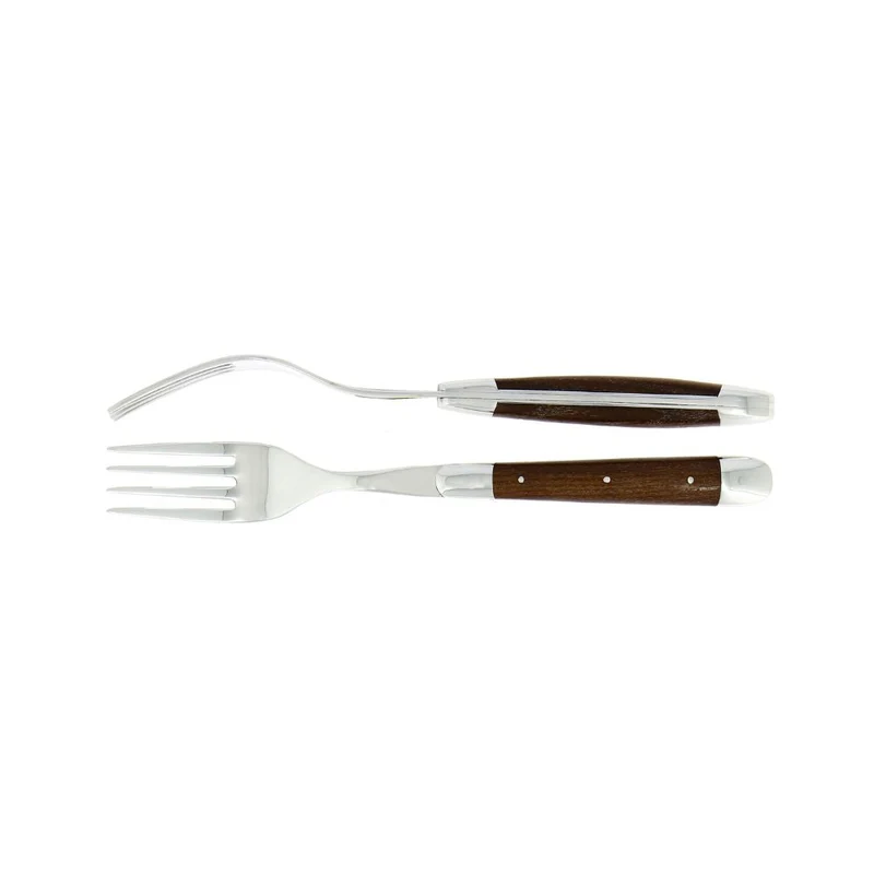 Forge de Laguiole Tradition table forks set with ash tree handle