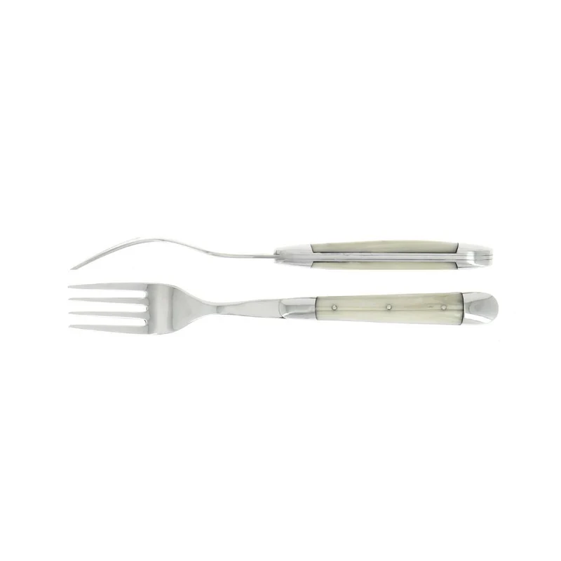 Forge de Laguiole Tradition table forks set with acrylic handle