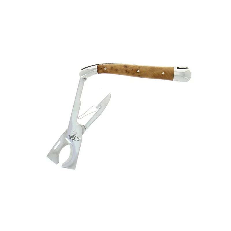 Forge de Laguiole cigar cutter with Thuya handle
