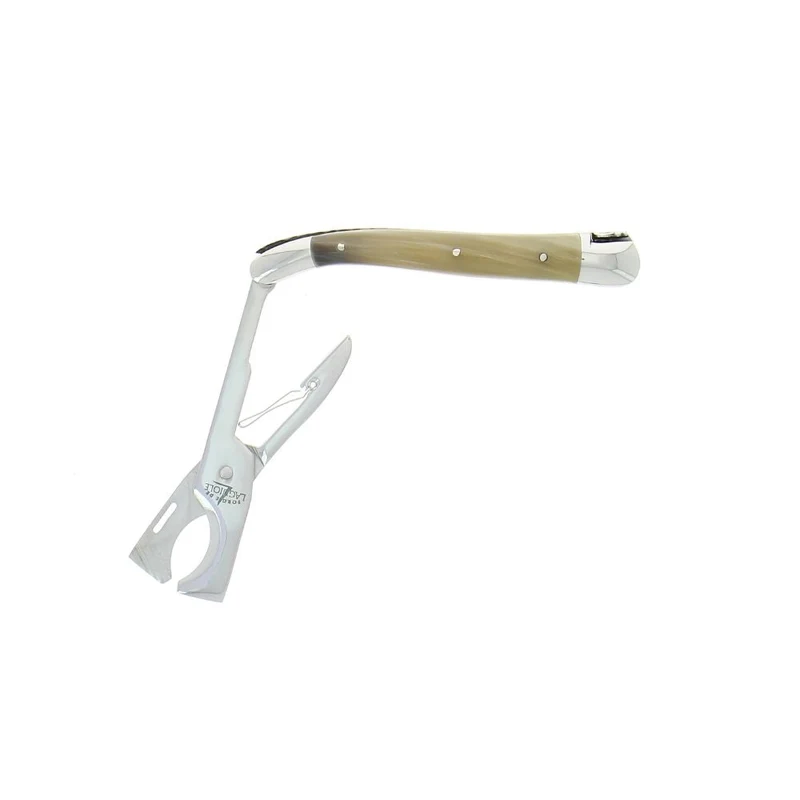 Forge de Laguiole cigar cutter with horn handle