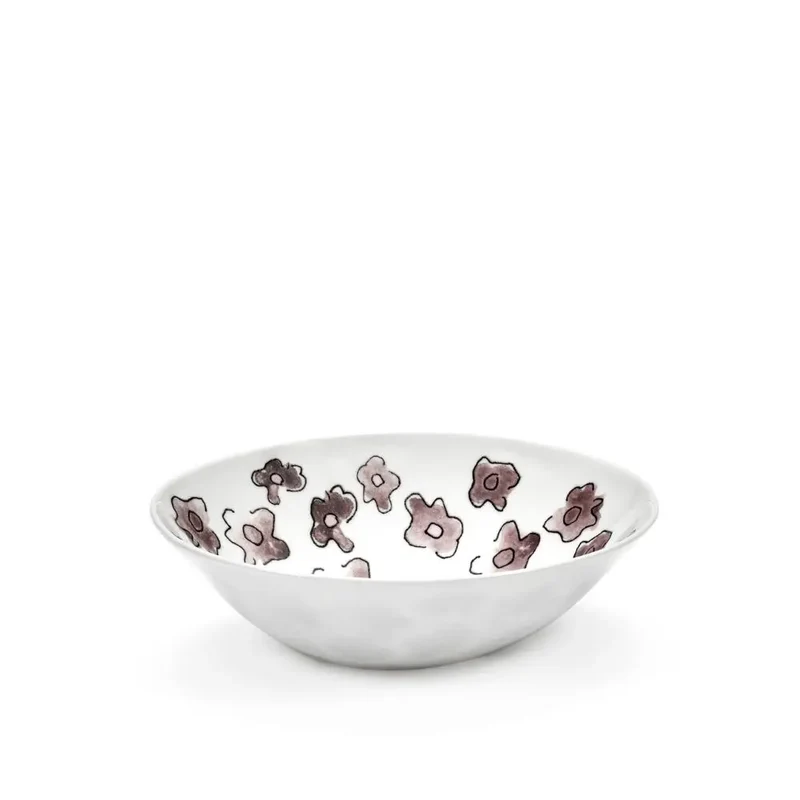 Marni by Serax Midnight Flowers low bowl dark violet