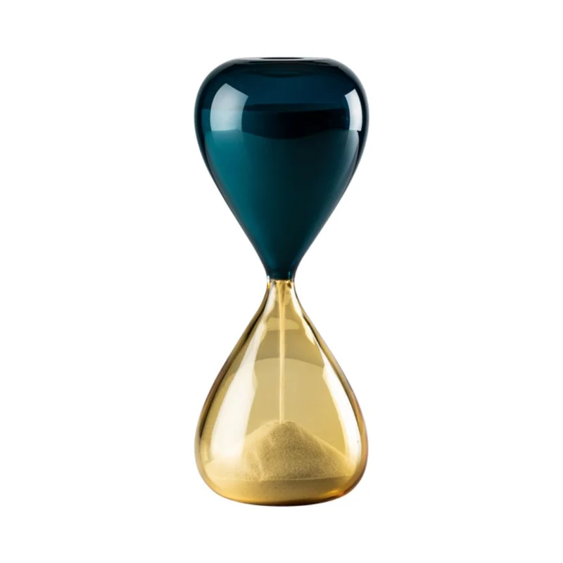Venini Clessidra 420.06 hourglass amber-horizon h. 25 cm.