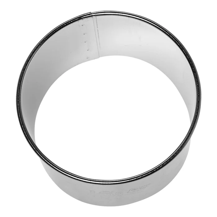 Ausstechform Kreis glatt, Ø 8 cm, Höhe 4,5 cm, Edelstahl [PG blau]