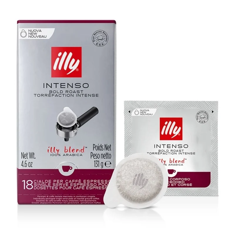 Illy set 12 packs E.S.E. pods coffee bold roast 18 pz.