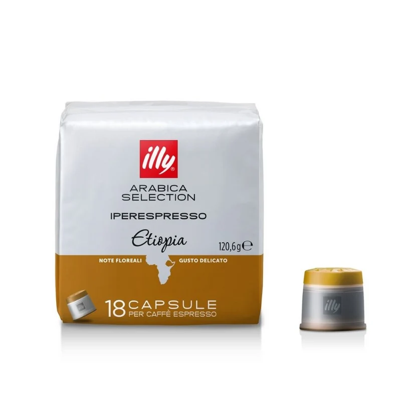 Illy set 6 packs iperespresso capsules coffee Arabica Selection Etiopia 18 pz.